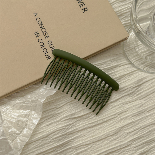 Minimalist matte hair clip for women, bun hair ornament, back of the head messy hair styling tool, hair tie for side bangs fixed hair comb