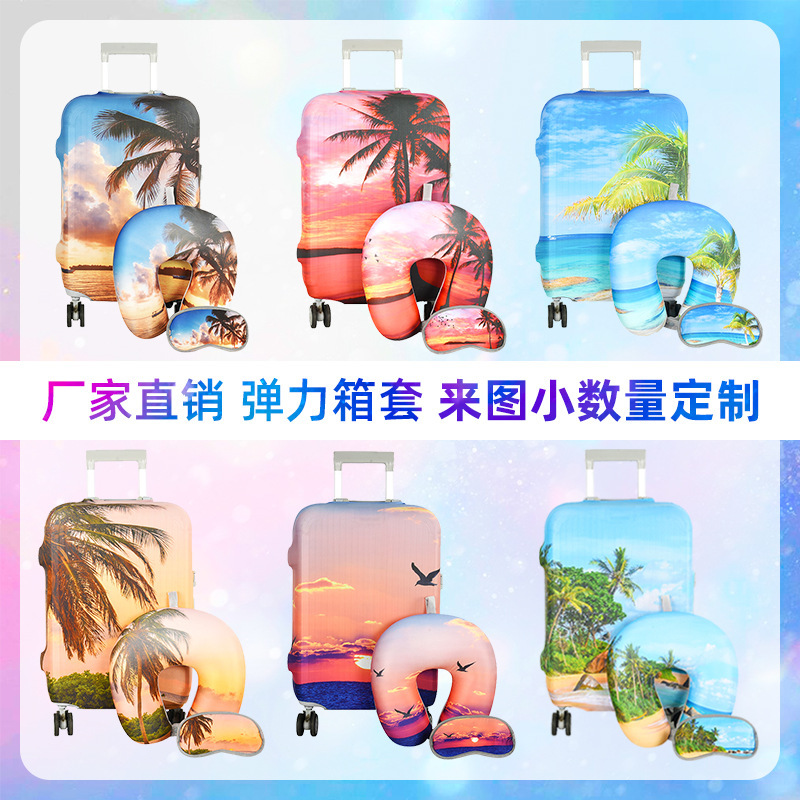 Wholesale Luggage Cover Amazon Custom Printed Elastic Protective Cover Suitcase Cover Dustproof New Product Urban Simple Style Wholesale Luggage Cover Amazon Custom Printed Elastic Protective Cover Suitcase Cover Dustproof New Product Urban Simple Style
