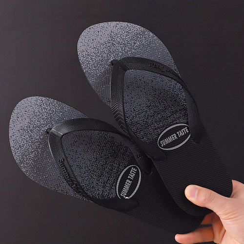 New Slides Anti-Slip Outdoor Wear Beach Versatile Fashion Trend Korean Version Personality Thong Sandals for Men Summer Herringbone