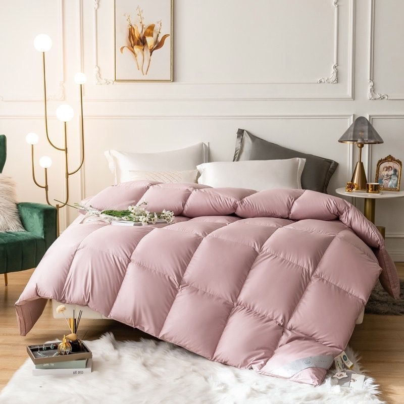 Polish down comforter, 95% white goose down, suitable for spring and autumn, thickened for winter, cotton filling, super soft and fluffy for winter use