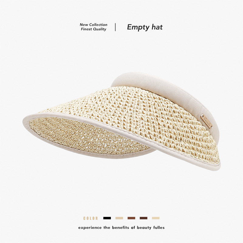 Damen Strohhut Mit Breiter Krempe Uv-schutz Für Den Sommer_voghion.com