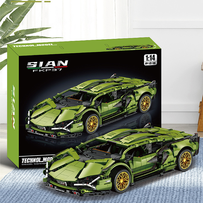 Cross-border black samurai Bao Shijie 911RSR compatible con bloques de construcción de Lego modelo de automóvil deportivo ensamblado control remoto coche de carreras briy