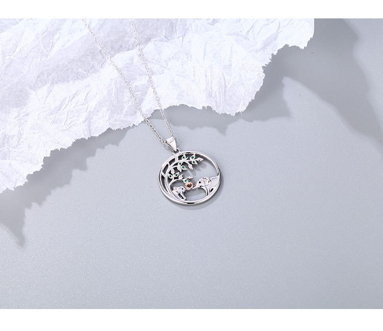 2g Weight 925 Sterling Silver Pendant Material 925 Sterling Silver Cable Chain Elephant Pendant Necklace