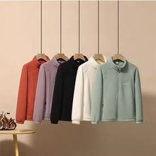 加绒加厚女款摇粒绒春秋冬抓绒衣户外女防风保暖立领内胆卫衣休闲