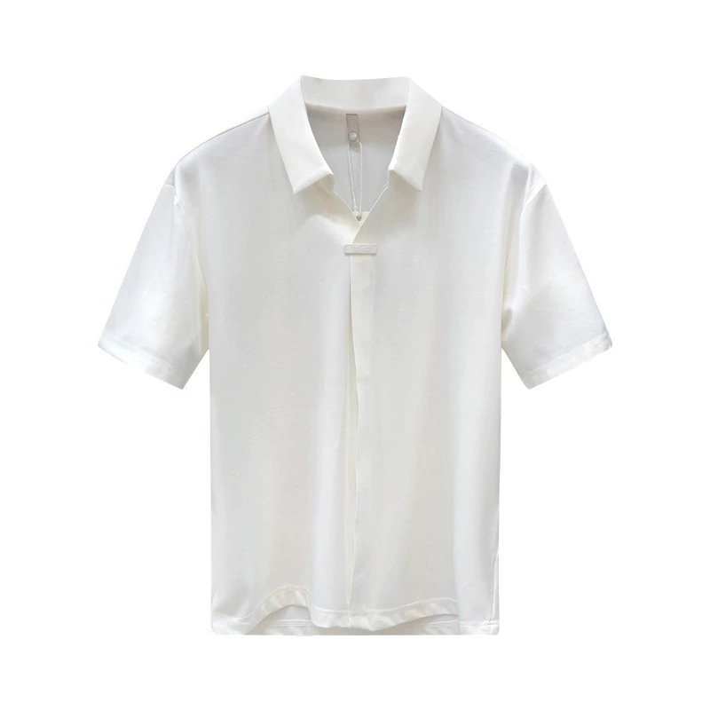 Black summer shirt, high-quality style