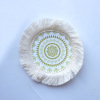 Blue and white China Wind Cushion Guo Chao Cotton Weaving Cushion Pad New Chinese Household Shooting props yellow hemp pads