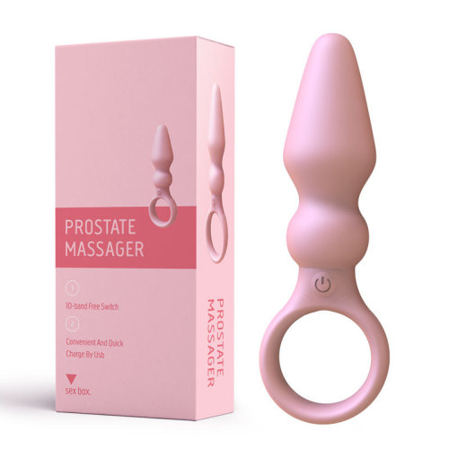 External anal plug adult novelty product for both men and women, female posterior self-pleasuring vibrating massager