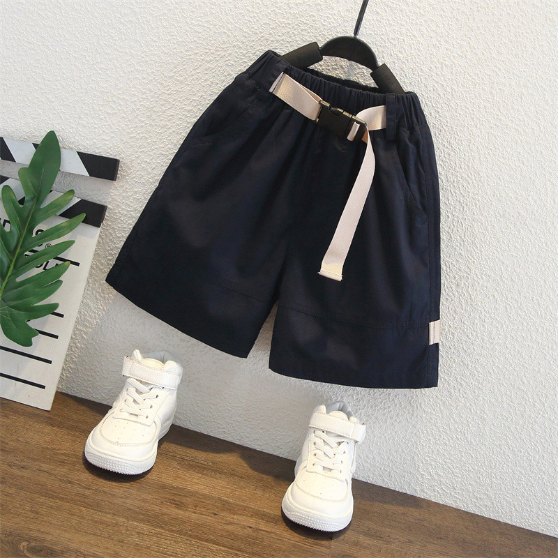 7961 traje de camisa a rayas para niños 2025 nuevos productos de verano para niños, camisa y pantalones cortos para niños de manga corta, traje de dos piezas