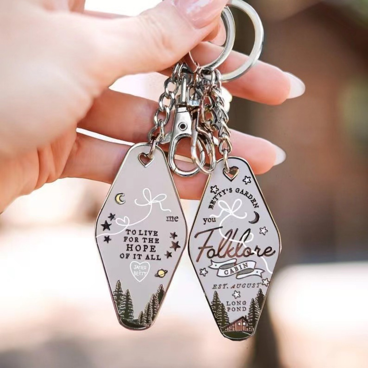 Letter Pattern All Seasons Season 1 Piece Vacation Classic Style Letter 304 Stainless Steel Plating Keychain