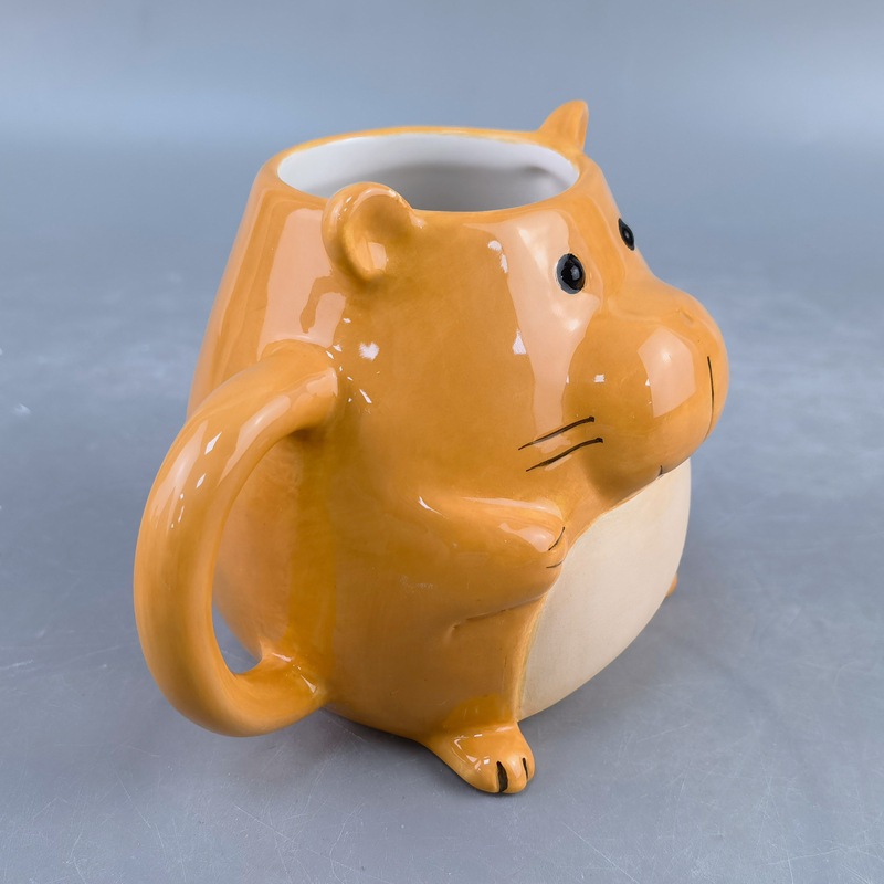 Taza de cerámica Capibara Taza de agua Dolphin Taza de desayuno casera de leche erizo taza de café de nicho