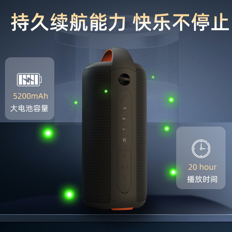 国境を越えた売れ筋の Bluetooth スピーカー ワイヤレス ハイパワー サブウーファー 屋外防水 サイクリング 大音量カード オーディオ|undefined
