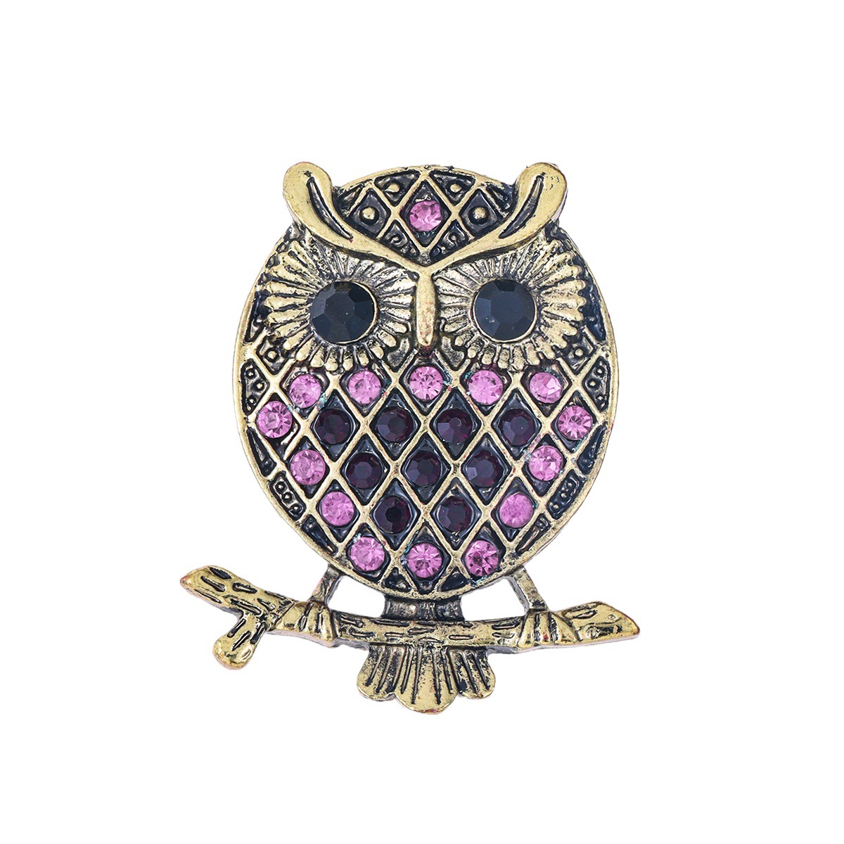 Vintage uil reversspeld voor herenjas creatieve broche accessoire_voghion.com