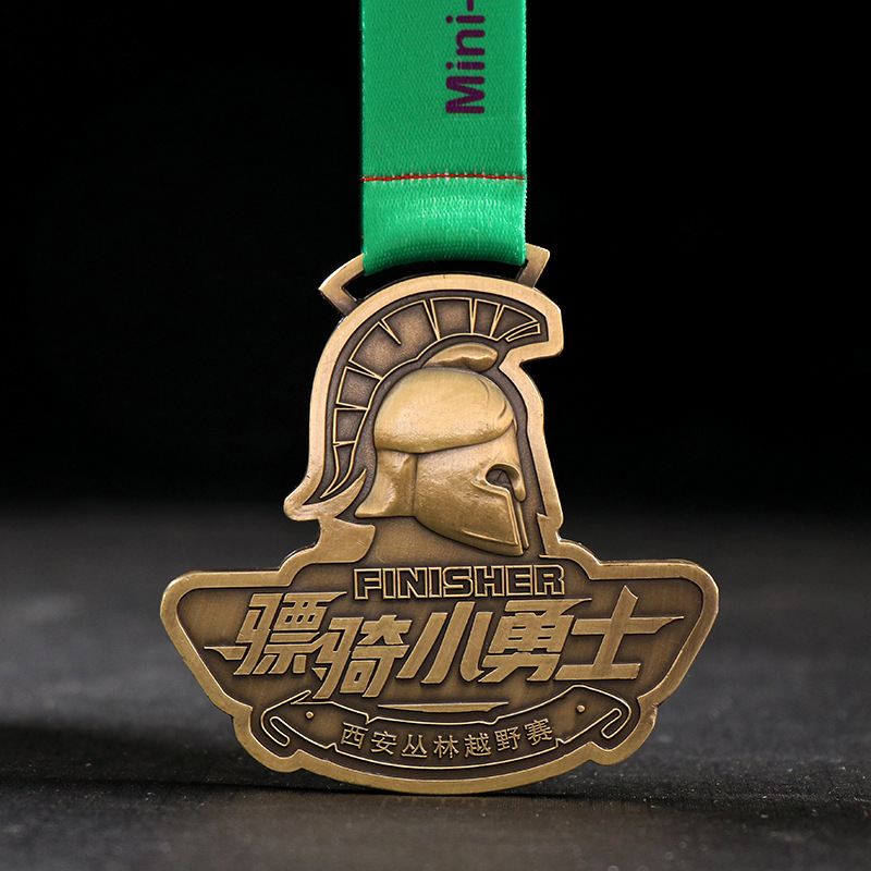 Fábrica en stock aleación de zinc creativo listado conmemorativo en blanco reunión deportiva escolar Medalla de lámina de oro Registro de personalización