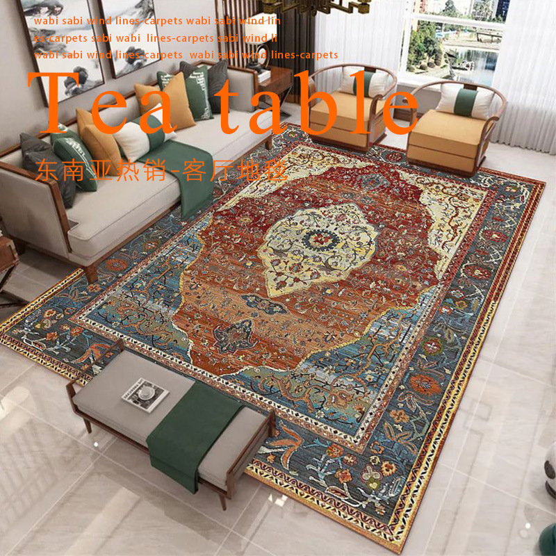 retro ethnic carpet for home use for living room