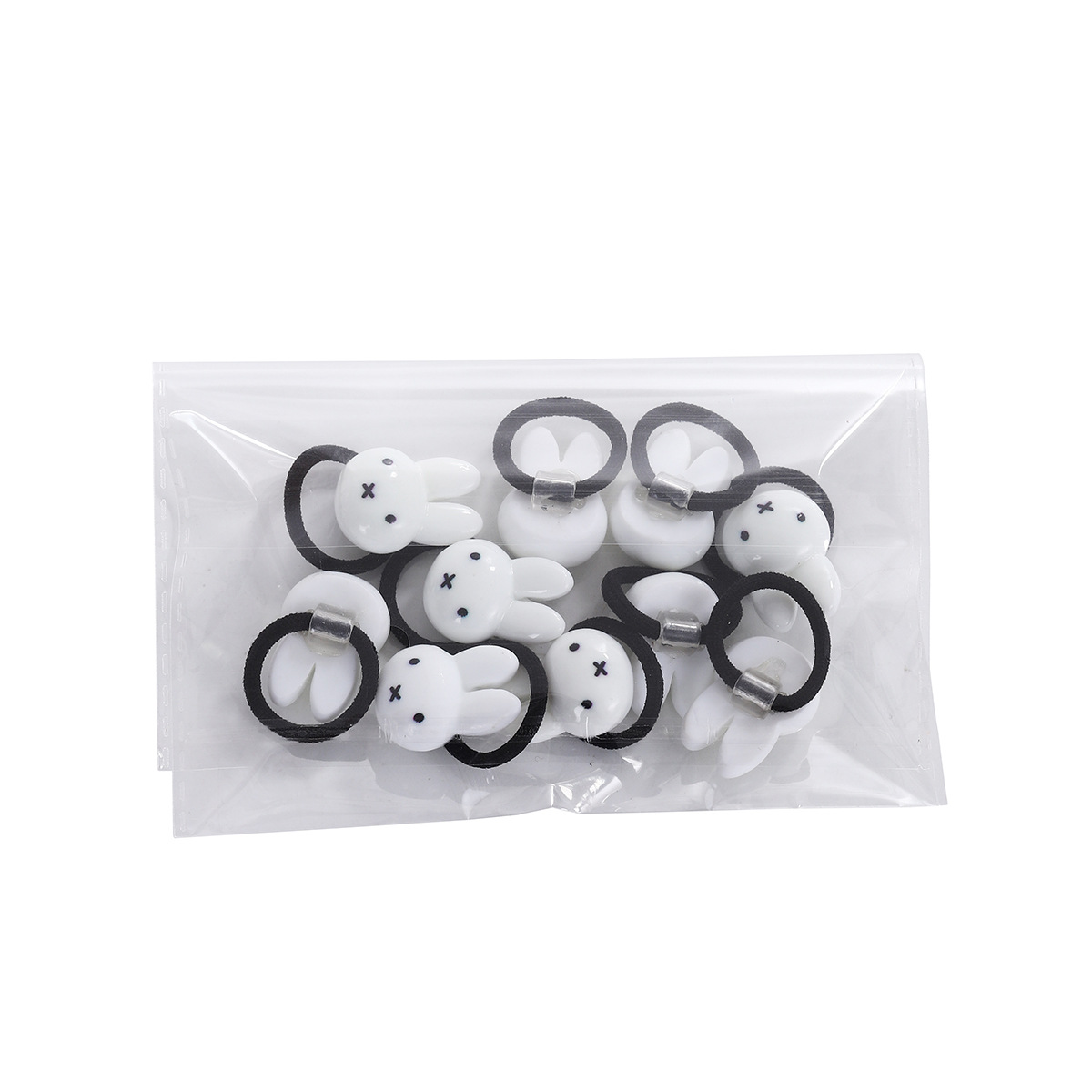 Niños correa de goma niña alta elasticidad no lesiones cabello lindos cabello de estrella de color crema anillo de pelo de pulgar bebé