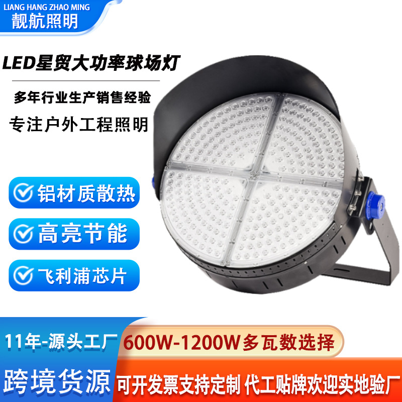 led大功率球场专用灯 广场码头工地高杆射灯泛光灯户外防水投光灯
