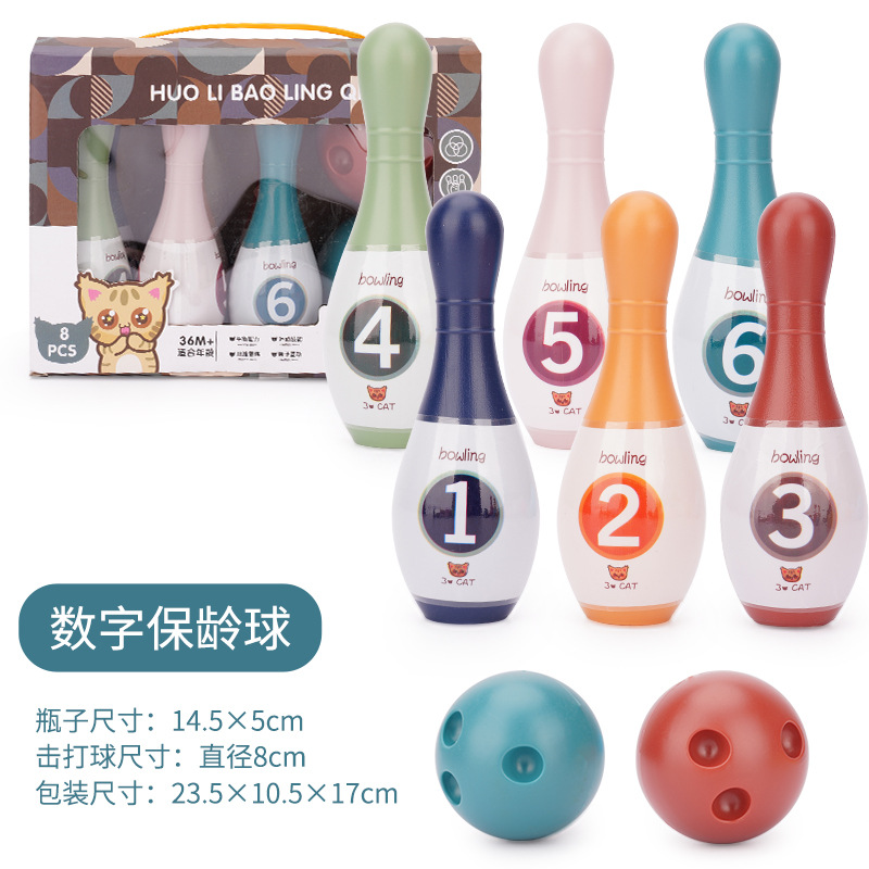 Bolos DE LOS NIÑOS juguetes plástico kindergarten ocio deportes entretenimiento 15cm juego bolos