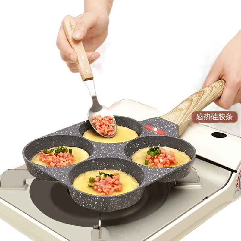 [63N家用不粘煎烤鸡蛋汉堡锅车轮饼锅蛋饺锅早餐锅煎饼锅烤蛋糕通]