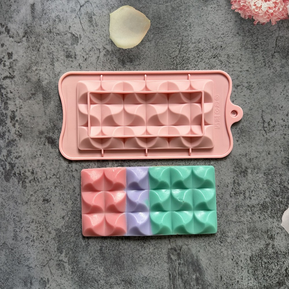 124 molde de silicona chocolate agudo pastel helado pudín molde de postre jabón utensilios de cocción