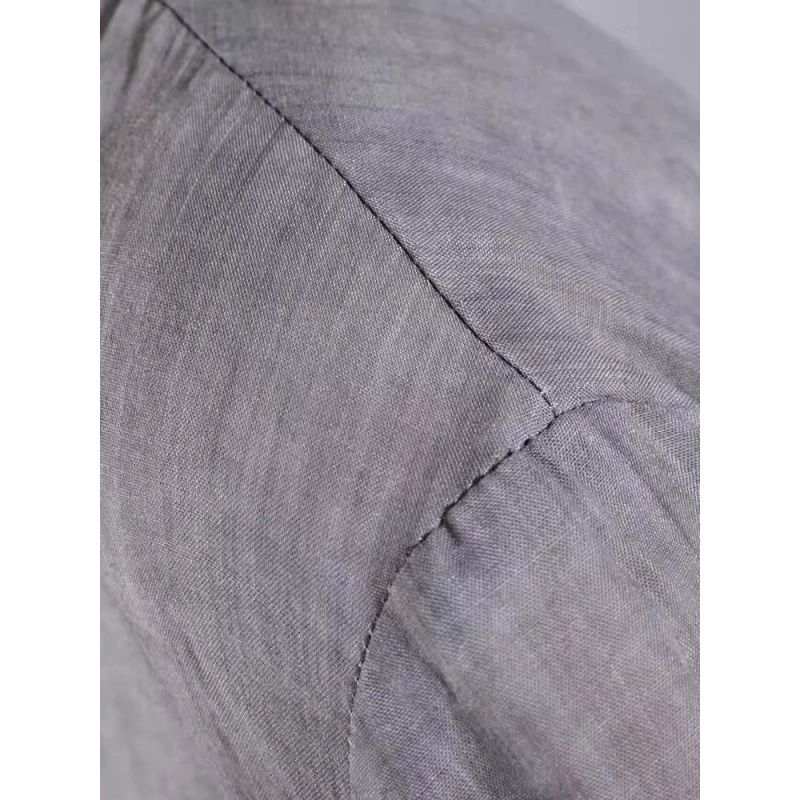 Shirt, long long-sleeve, plus size, mid-length