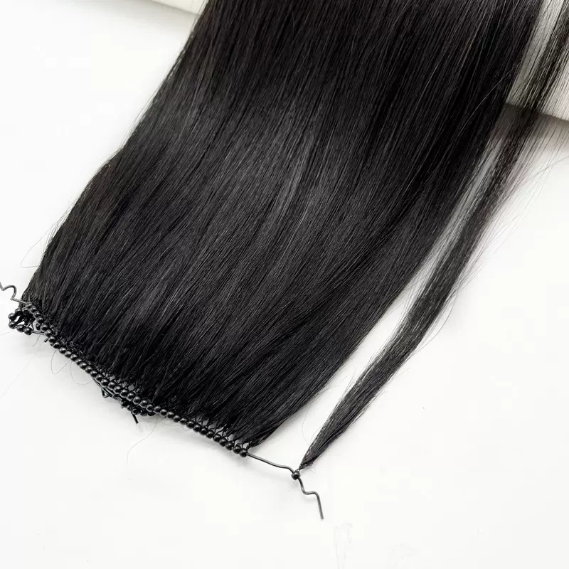 厂家直营8D羽毛接发真发羽毛接发快速接发拆卸无残留无痕隐形假发