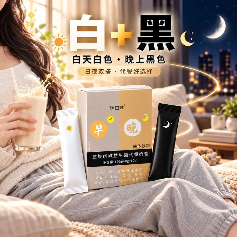 In-Stock Probiotic Meal Replacement Shake, Customized Konjac Satiety Fruit and Vegetable Enzyme Powder, Dietary Fiber Protein Powder, Dropshipping