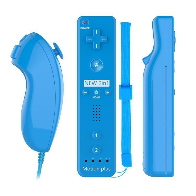 WII游戏手柄二合一 wii左右手柄 Wii游戏手柄内置加速器 厂家直销