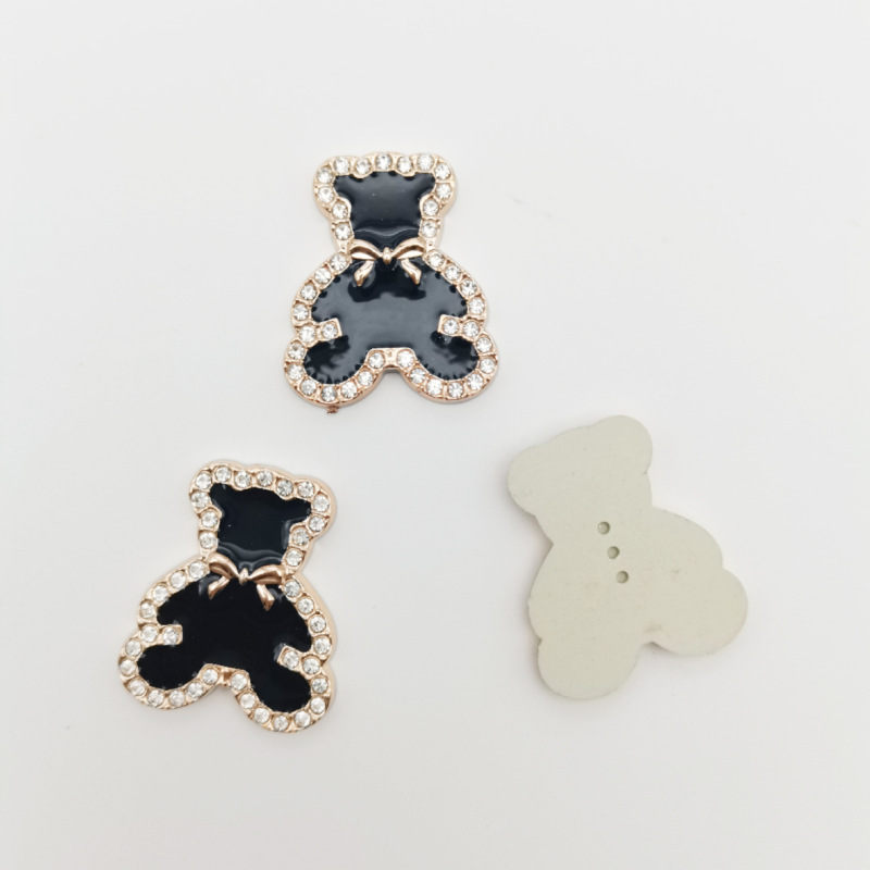 電気メッキダイヤモンドラブベア蝶ジュエリーアクセサリー diy 小さな香り風洞靴花携帯電話ケースアクセサリー|undefined
