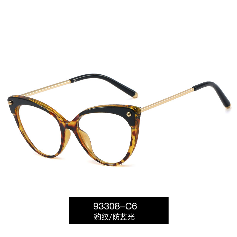 93308 nueva moda TR90 espejo plano anti-blue-ray comercio exterior spot street shooting montura gafas al por mayor