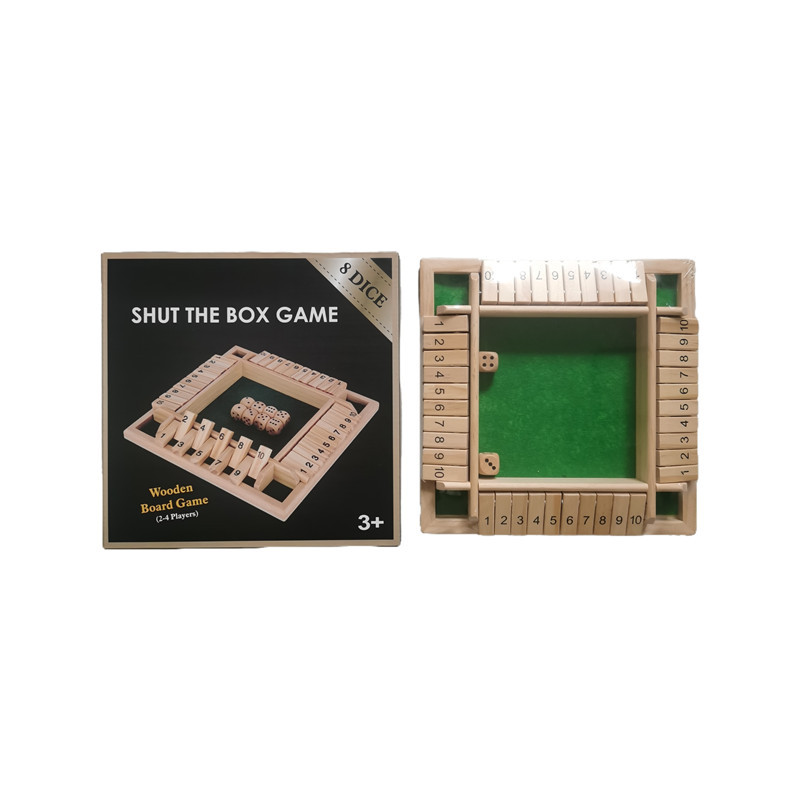 Juego de mesa de cartas con doble cara digital transfronterizo, juego de mesa para padres e hijos, juego de beber para fiestas con barra de madera, juguete para juegos de apuestas.