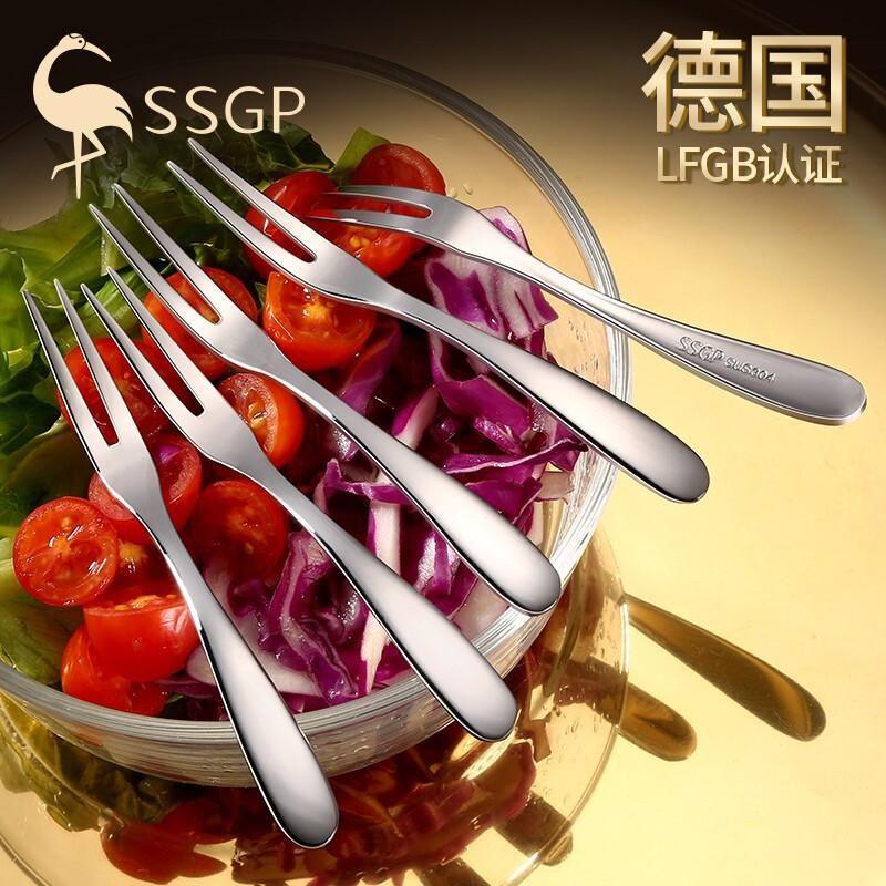 European Style Fruit Fork Set 304 Stainless Steel Fruit Fork Creative Fashion Fruit Sign Cute Fruit Insert Small Home