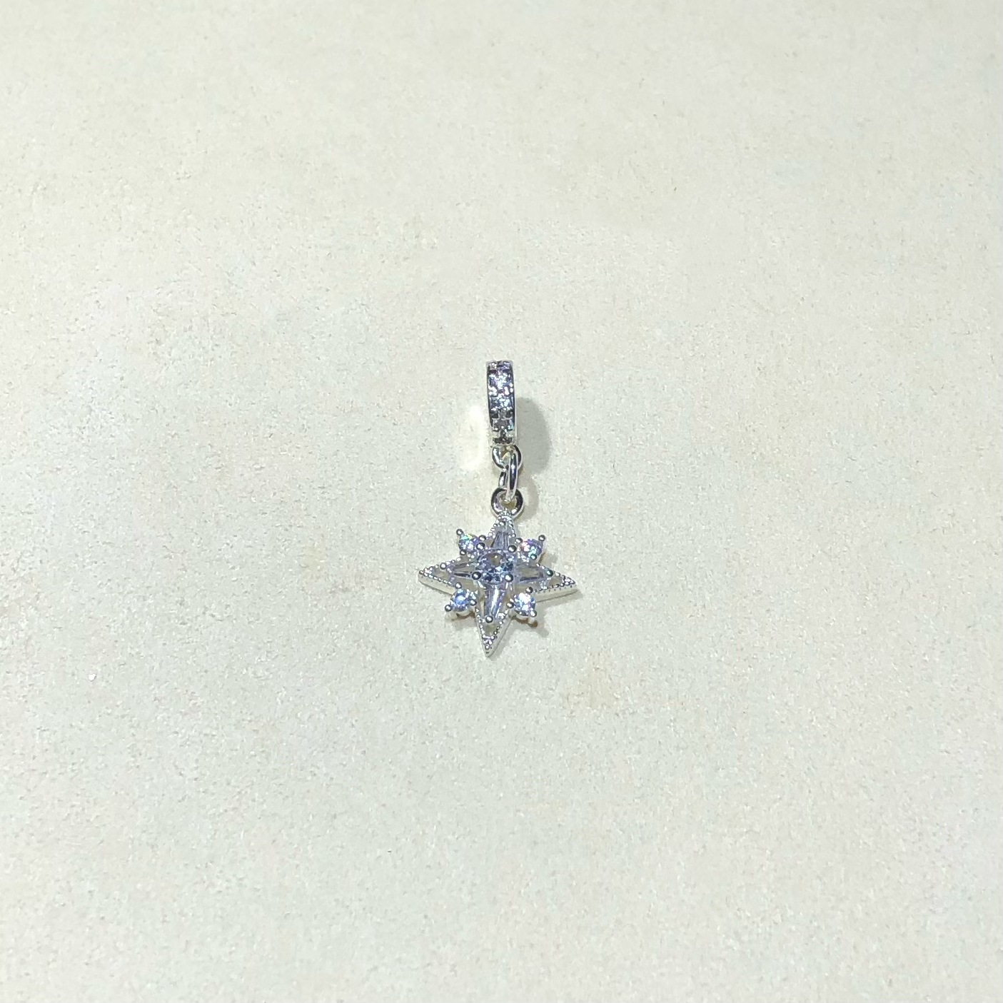 14K Gold-Filled High Color Retention Crystal DIY Accessories Four-Pointed Star Pendant Zircon Chain Bead Bracelet Handmade Beads