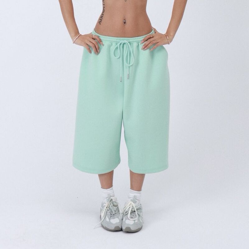 【Drapey Feel】New Summer American Style Thin Loose Women's Shorts, Casual Drawstring Wide-Leg Pants, Trendy Mid-Length Pants 【Drapey Feel】New Summer American Style Thin Loose Women's Shorts, Casual Drawstring Wide-Leg Pants, Trendy Mid-Length Pants