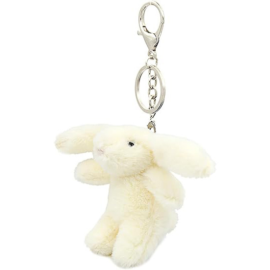 长耳兔子毛绒玩偶挂件（白色）