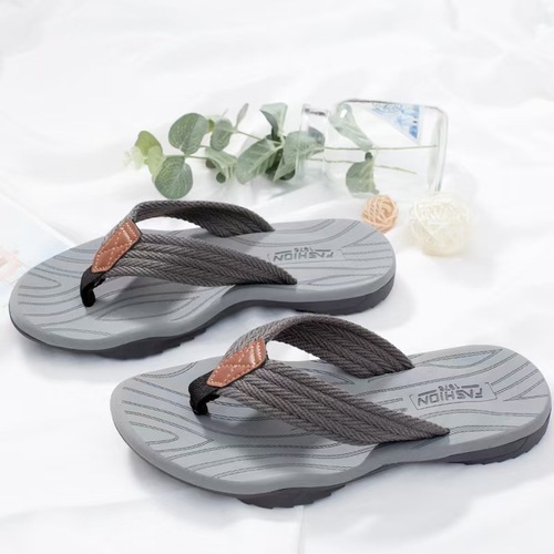 2025 New Men's Summer Flip Flops Trendy Personality Anti-Slip Thick Bottom Casual Slippers Beach 
