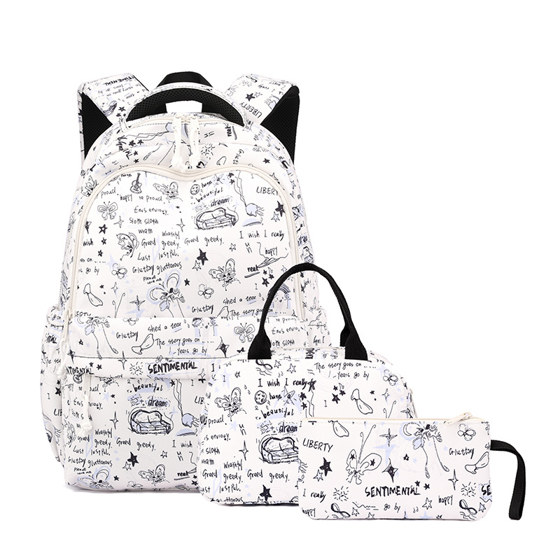 Mochila de pescado natural para estudiantes de escuela primaria de niñas, Mochila de alta calidad, Mochila de gran capacidad para estudiantes de secundaria.