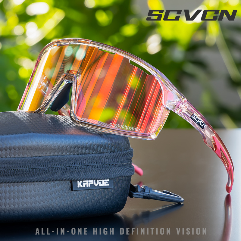 Gafas de Sol Polarizadas Fotocromáticas de Ciclismo de TR90, A Prueba de Viento, para Pesca