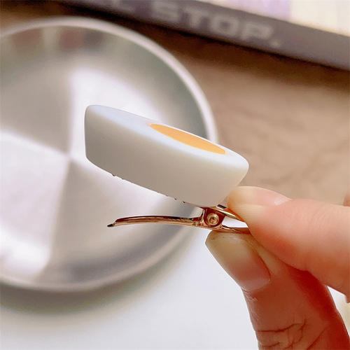 Cute simulation food hairpin wholesale funny large buns candy heart egg corn girl heart hairpin side clip student