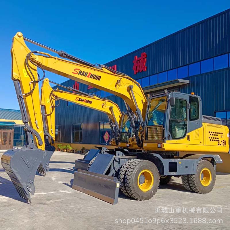 山重厂家直供180型大吨位轮式液压挖掘机制造商