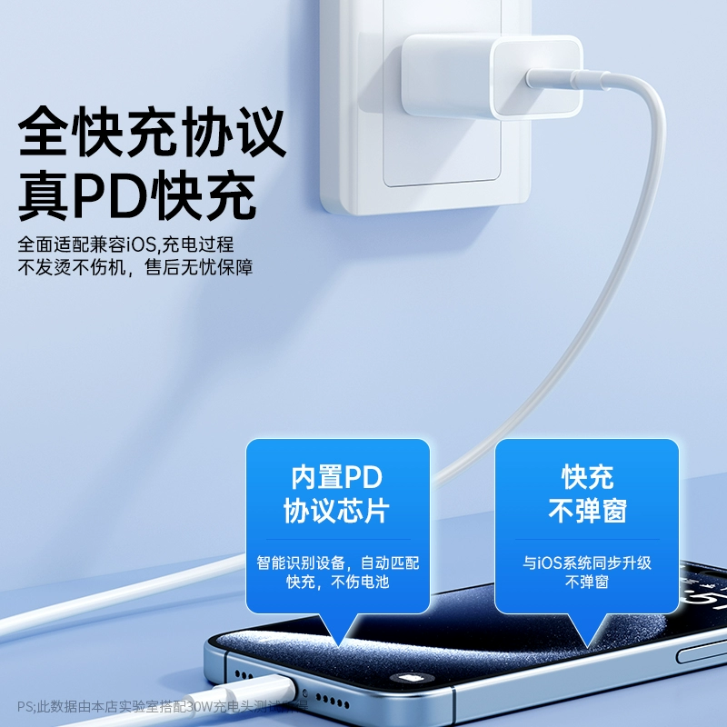 Apple, совместимое зарядное устройство, iPhone 15 Pro, быстрая зарядка 30 Вт, 20 Вт, 14/12