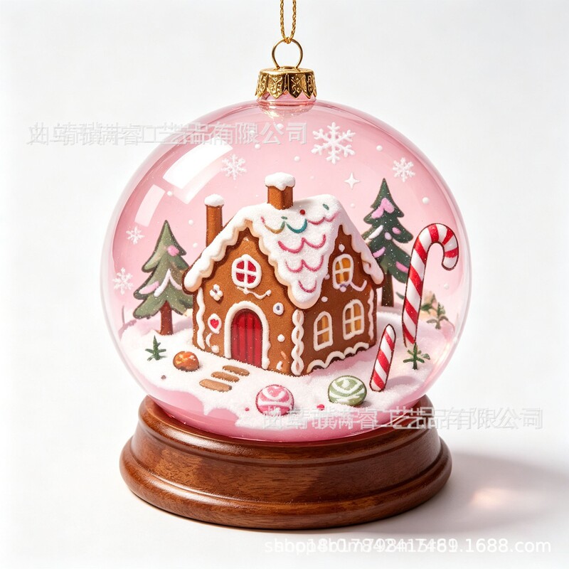 2026 Cross-Border New Product Christmas New Fairy Tale Style Painted Flat Acrylic Decorative Christmas Ornament 2026 Cross-Border New Product Christmas New Fairy Tale Style Painted Flat Acrylic Decorative Christmas Ornament