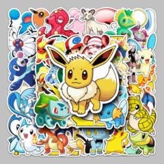 50張不重複神奇寶唄貼紙個性卡通筆記本行李箱手賬本手機殼裝飾