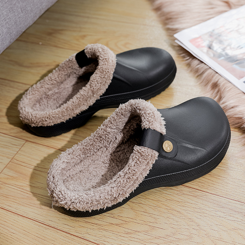 Damen-Slipper aus Plüsch-Fleece für den Sommer, warm, maschinenwaschbar, für den Innenbereich, Hausschuhe_voghion.com