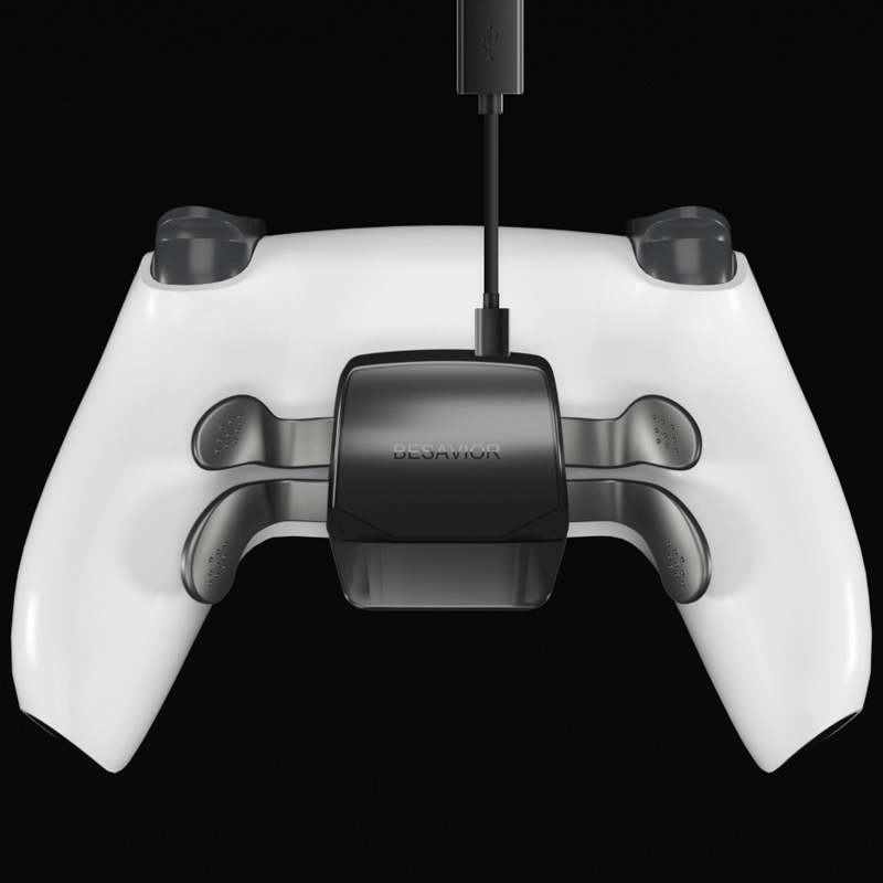 Ps5 Botón de clip trasero programable personalizado besavio trasero mapeo continuo cabello soporte tres generaciones cuatro teclas traseras