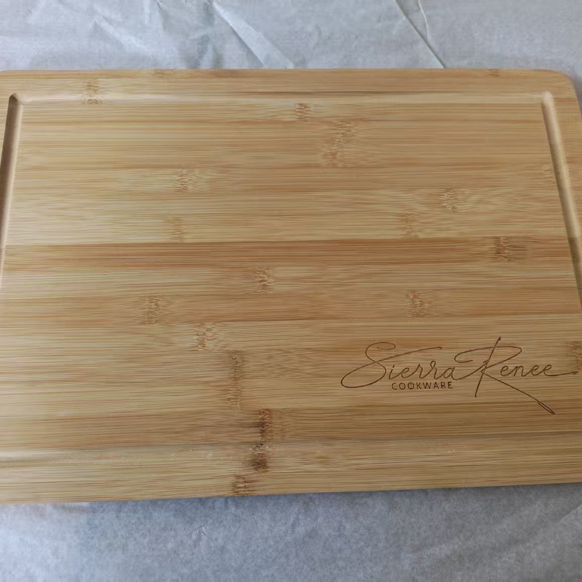 Tablero de descongelación transfronterizo tablero de corte de madera cuadrado tablero de corte de fruta de viaje camping tabla de corte pequeña portátil tabla de corte de Bambú