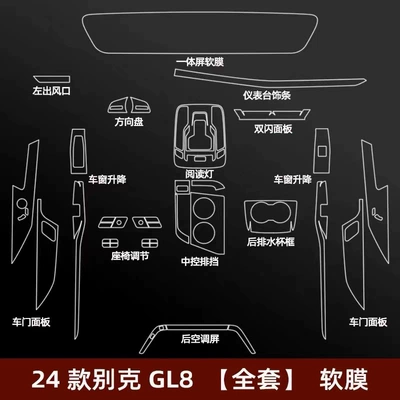 film, PHEV navigation screen TPU | Car interior film - full-interior-set