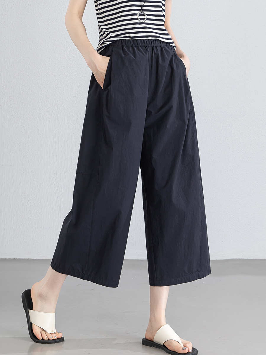 Quần jogger nam ống bong bóng dáng 7/8, chất liệu cotton thoáng khí, phong cách công sở dạo phố — màu xanh navy