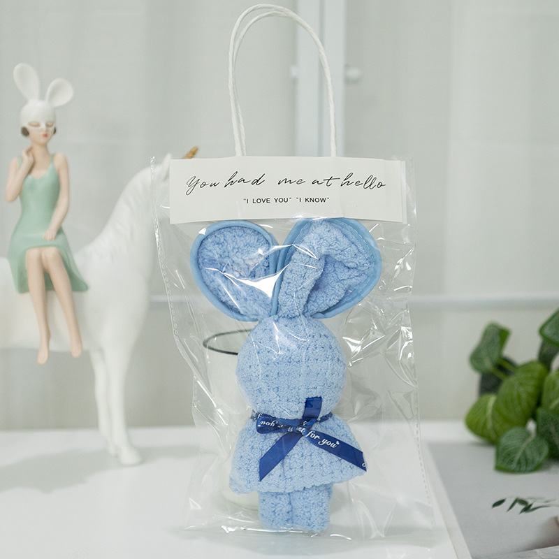 래핑 블루 래빗 + 핸드백