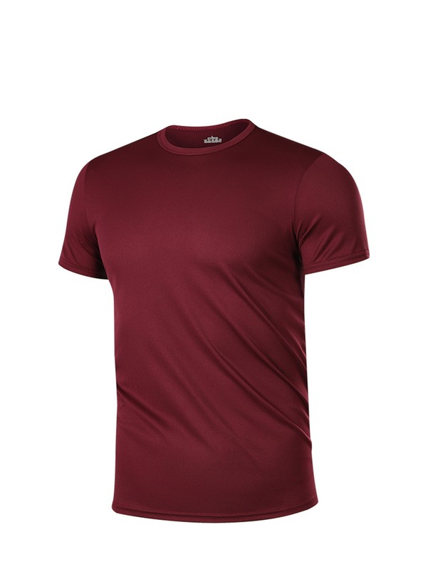 メンズスポーツ半袖スポーツ上着速乾性ラウンドネックtシャツフィットネス、ランニング、トレーニングに適しています|undefined
