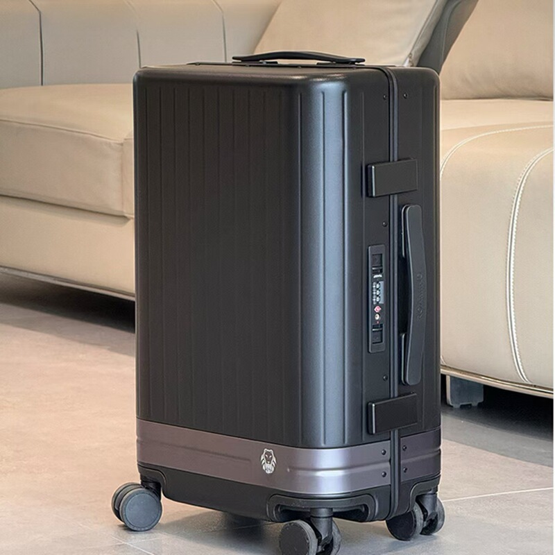 Roaming 2025 New Gilt Suitcase Aluminum Frame Travel Boarding Bag Trolley Box 20 Inches 24 Men and Women 26inch
